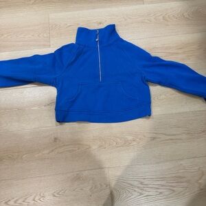 lululemon athletica Blue Half-Zip Jacket